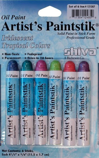 Shiva Oil Paintstik , Set of 12, Iridescent Colors